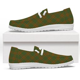 ScotsTee Shop Scottish McAlister of Glenbarr Hunting Modern Tartan Plaid Canvas Loafer Shoes