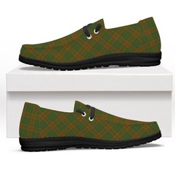 ScotsTee Shop Scottish McAlister of Glenbarr Hunting Modern Tartan Plaid Canvas Loafer Shoes