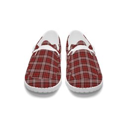 ScotsTee Shop Scottish McDougall Dress Tartan Plaid Canvas Loafer Shoes