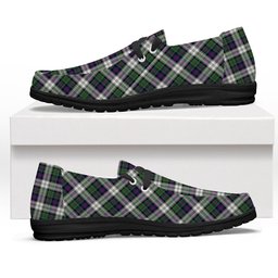 ScotsTee Shop Scottish McCallum Dress Modern Tartan Plaid Canvas Loafer Shoes