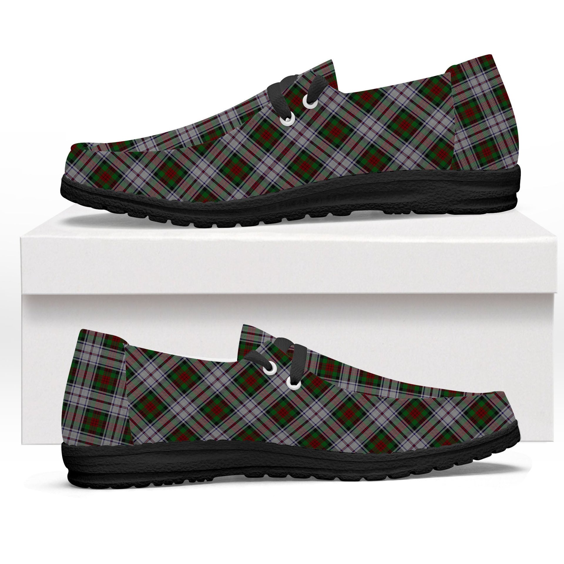 ScotsTee Shop Scottish McDuff Dress Tartan Plaid Canvas Loafer Shoes