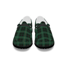 ScotsTee Shop Scottish McAuley Hunting Ancient Tartan Plaid Canvas Loafer Shoes