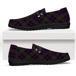 ScotsTee Shop Scottish McDonald of Clan Ranald Tartan Plaid Canvas Loafer Shoes