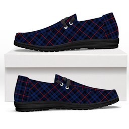 ScotsTee Shop Scottish McCorquodale Modern Tartan Plaid Canvas Loafer Shoes