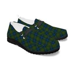 ScotsTee Shop Scottish McAvoy Tartan Plaid Canvas Loafer Shoes