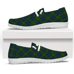 ScotsTee Shop Scottish McAvoy Tartan Plaid Canvas Loafer Shoes