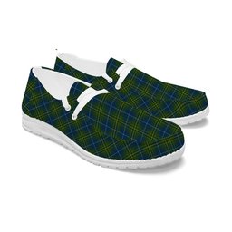 ScotsTee Shop Scottish McAvoy Tartan Plaid Canvas Loafer Shoes