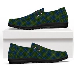 ScotsTee Shop Scottish McAvoy Tartan Plaid Canvas Loafer Shoes
