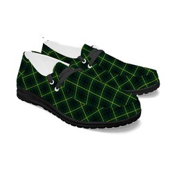 ScotsTee Shop Scottish McArthur Modern Tartan Plaid Canvas Loafer Shoes