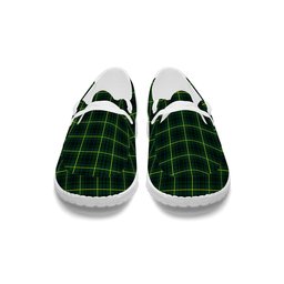 ScotsTee Shop Scottish McArthur Modern Tartan Plaid Canvas Loafer Shoes