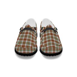 ScotsTee Shop Scottish McAlister Dress Ancient Tartan Plaid Canvas Loafer Shoes