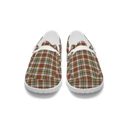 ScotsTee Shop Scottish McAlister Dress Ancient Tartan Plaid Canvas Loafer Shoes