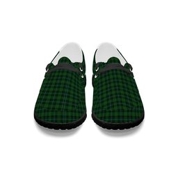 ScotsTee Shop Scottish McCandlish Hunting Green Tartan Plaid Canvas Loafer Shoes