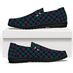 ScotsTee Shop Scottish McArthur of Milton Modern Tartan Plaid Canvas Loafer Shoes