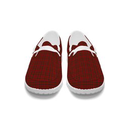 ScotsTee Shop Scottish McColl Modern Tartan Plaid Canvas Loafer Shoes