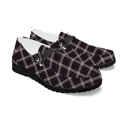 ScotsTee Shop Scottish McDonald Dress Tartan Plaid Canvas Loafer Shoes