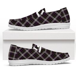 ScotsTee Shop Scottish McDonald Dress Tartan Plaid Canvas Loafer Shoes