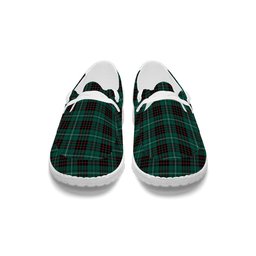 ScotsTee Shop Scottish McAuley of Lewis Modern Tartan Plaid Canvas Loafer Shoes