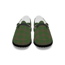 ScotsTee Shop Scottish McAlister of Glenbarr Hunting Ancient Tartan Plaid Canvas Loafer Shoes