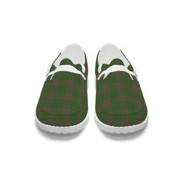 ScotsTee Shop Scottish McAlister of Glenbarr Hunting Ancient Tartan Plaid Canvas Loafer Shoes