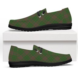 ScotsTee Shop Scottish McAlister of Glenbarr Hunting Ancient Tartan Plaid Canvas Loafer Shoes