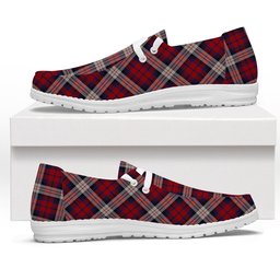 ScotsTee Shop Scottish McDonald Dress Irish Tartan Plaid Canvas Loafer Shoes
