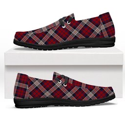ScotsTee Shop Scottish McDonald Dress Irish Tartan Plaid Canvas Loafer Shoes