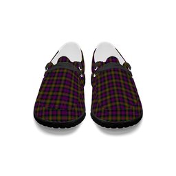 ScotsTee Shop Scottish McDonell Of Glengarry Modern Tartan Plaid Canvas Loafer Shoes
