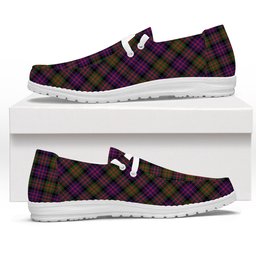 ScotsTee Shop Scottish McDonald Modern Tartan Plaid Canvas Loafer Shoes