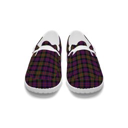 ScotsTee Shop Scottish McDonald Modern Tartan Plaid Canvas Loafer Shoes