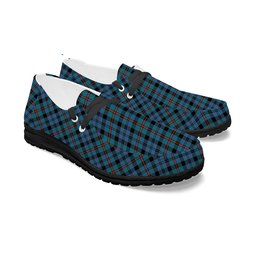 ScotsTee Shop Scottish McCorquodale Ancient Tartan Plaid Canvas Loafer Shoes