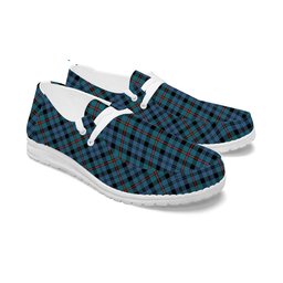 ScotsTee Shop Scottish McCorquodale Ancient Tartan Plaid Canvas Loafer Shoes