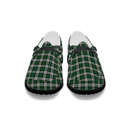 ScotsTee Shop Scottish McCandlish Arisaid Green Tartan Plaid Canvas Loafer Shoes
