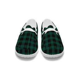 ScotsTee Shop Scottish McArthur-Fox Hunting Modern Tartan Plaid Canvas Loafer Shoes