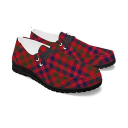 ScotsTee Shop Scottish McColl Old Modern Tartan Plaid Canvas Loafer Shoes