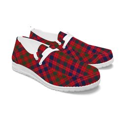 ScotsTee Shop Scottish McColl Old Modern Tartan Plaid Canvas Loafer Shoes