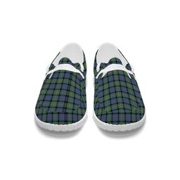 ScotsTee Shop Scottish McDonell Of Glengarry Ancient Tartan Plaid Canvas Loafer Shoes