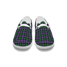 ScotsTee Shop Scottish McArthur of Milton Ancient Tartan Plaid Canvas Loafer Shoes