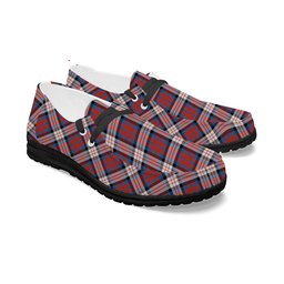 ScotsTee Shop Scottish McDonald Dress Irish Ancient Tartan Plaid Canvas Loafer Shoes