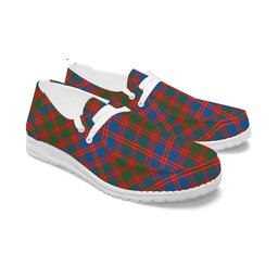 ScotsTee Shop Scottish McColl Old Ancient Tartan Plaid Canvas Loafer Shoes