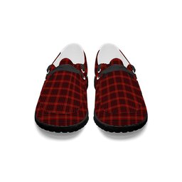 ScotsTee Shop Scottish McDonald of Ardnamurchan Tartan Plaid Canvas Loafer Shoes