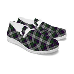 ScotsTee Shop Scottish McCallum Dress Tartan Plaid Canvas Loafer Shoes