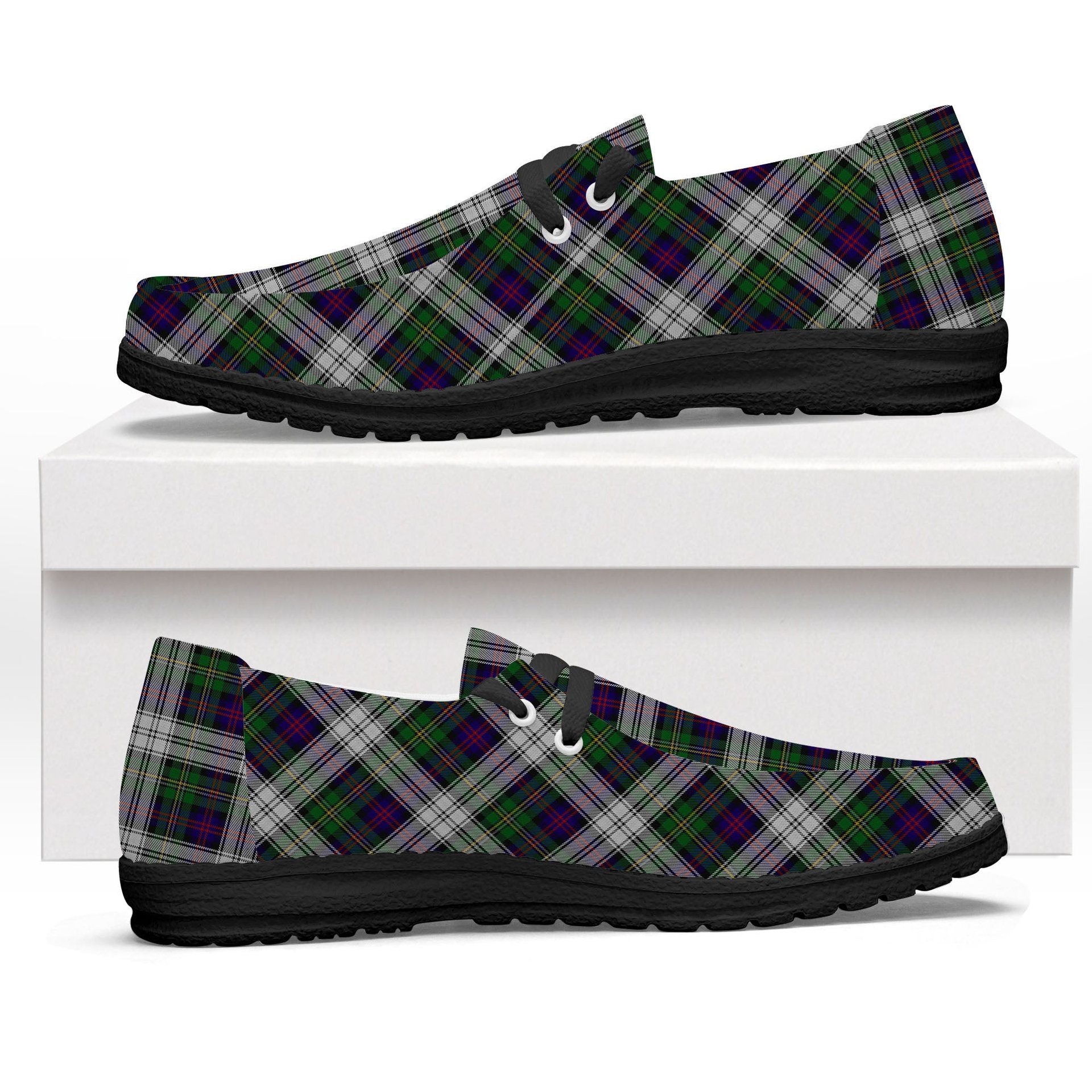 ScotsTee Shop Scottish McCallum Dress Tartan Plaid Canvas Loafer Shoes