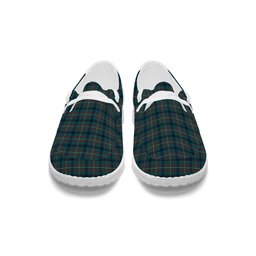 ScotsTee Shop Scottish McConnell Modern Tartan Plaid Canvas Loafer Shoes