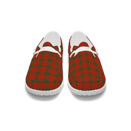 ScotsTee Shop Scottish McDonald of Sleat Ancient Tartan Plaid Canvas Loafer Shoes