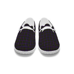 ScotsTee Shop Scottish McDonell of Glengarry Tartan Plaid Canvas Loafer Shoes
