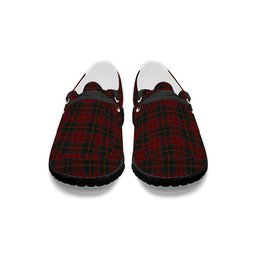 ScotsTee Shop Scottish McDonald of Glencoe Tartan Plaid Canvas Loafer Shoes