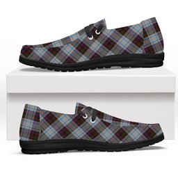 ScotsTee Shop Scottish McDonald Dress Ancient Tartan Plaid Canvas Loafer Shoes