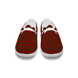ScotsTee Shop Scottish McDonald of Sleat Tartan Plaid Canvas Loafer Shoes