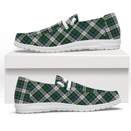 ScotsTee Shop Scottish McCallum Dress Ancient Tartan Plaid Canvas Loafer Shoes